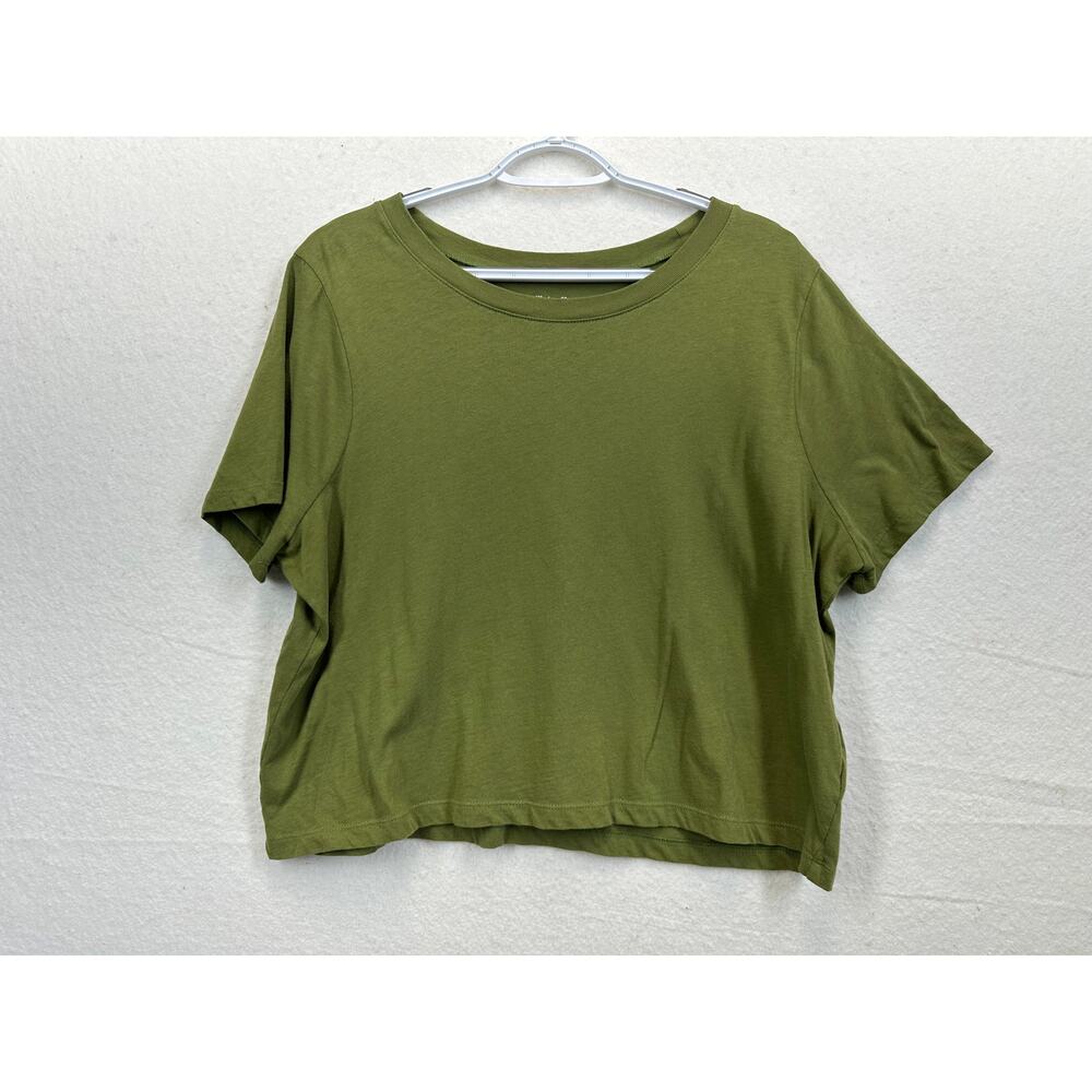 Bundle of Three Madewell Softfade Cotton Boxy Tees Size L Green, Brown, Black - Picture 2 of 10
